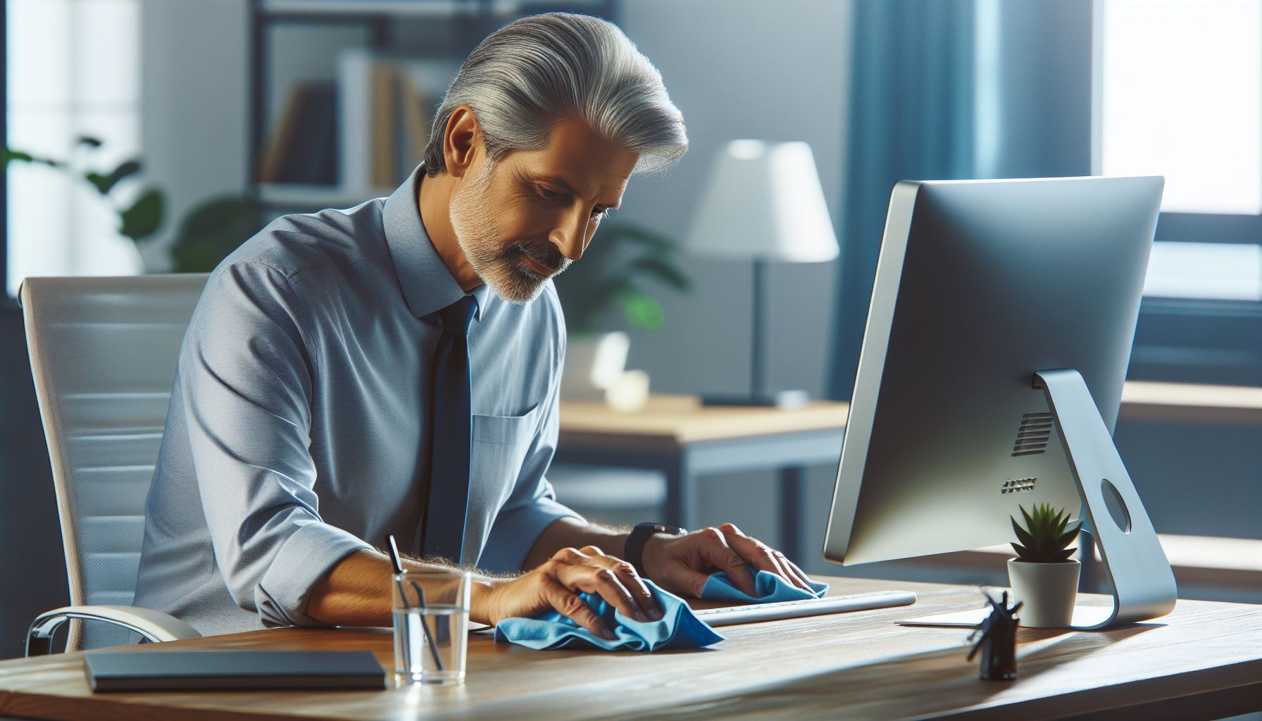 Zamiast odkurzać biurko lepiej skupić się na pracy